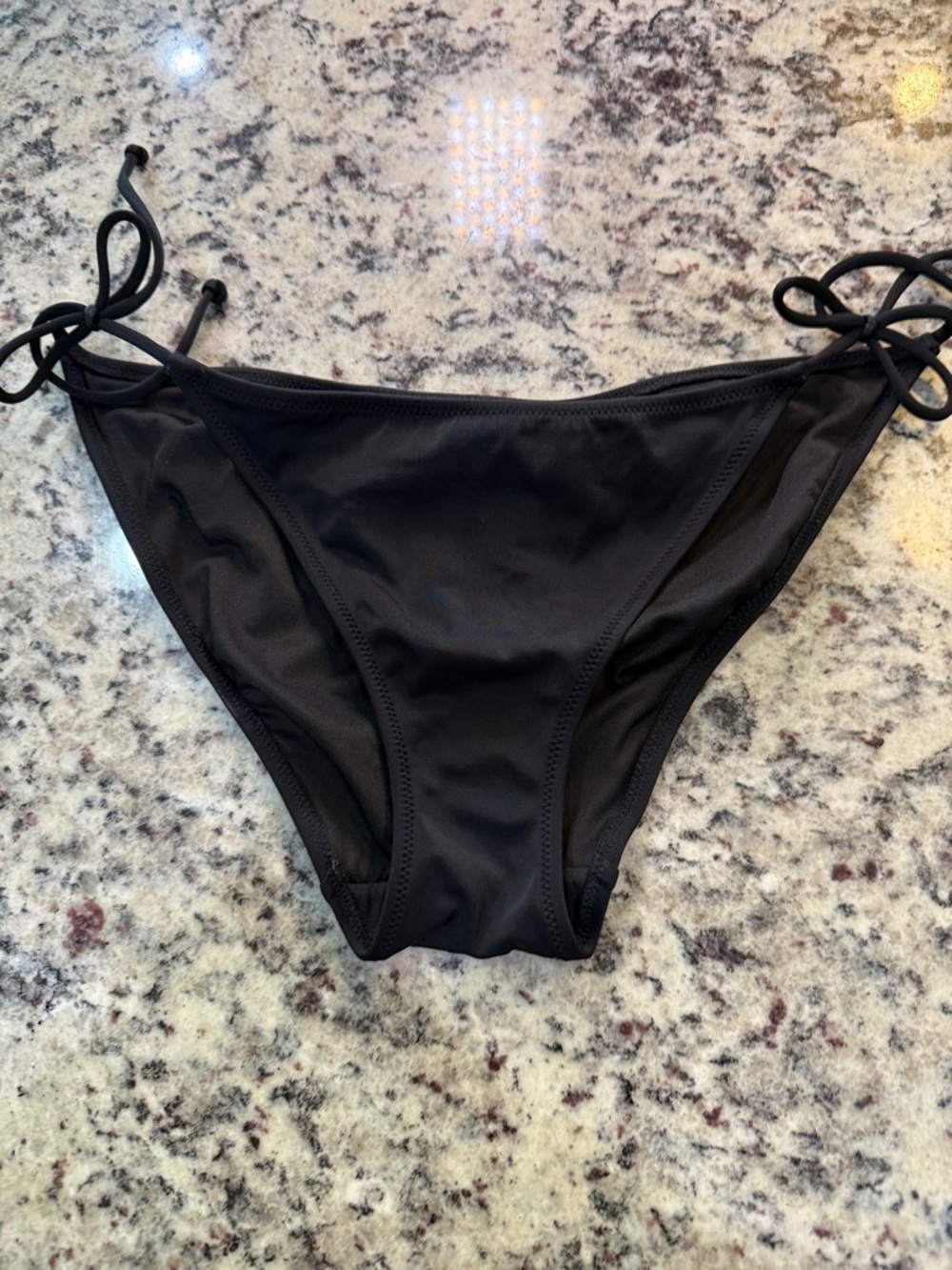 Victoria's Secret Black Side-Tie Bikini Bottom